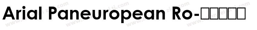 Arial Paneuropean Ro字体转换